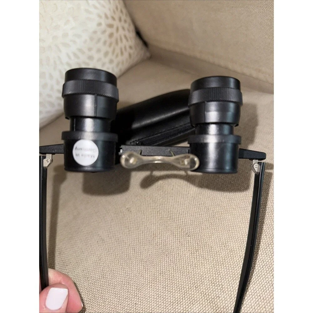 VTG Eschenbach Tele 3x Distance Binocular System Magnifier Glasses Germany Case